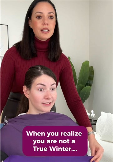 Self-analysis vs professional color analysis. Let’s talk about it. ✨ One thing I notice again and again. When people analyze themselves, they almost always choose bright palettes. True Spring. Bright Spring. True Winter. Bright Winter. Why? Because bright colors are fun. They feel festive. They lift the mood instantly. But here is the problem. Being drawn to a color does not mean it belongs to you. Professional color analysis is not based on preference. It is based on harmony with your natural c