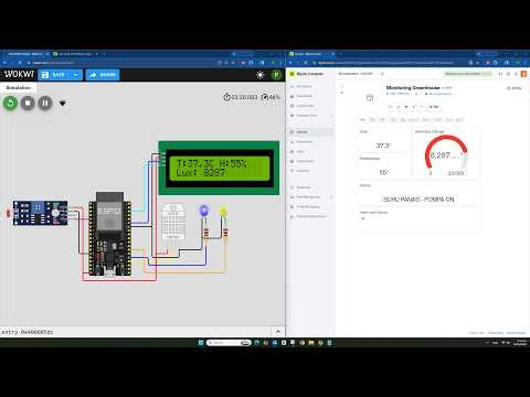 Monitoring Greenhouse Pintar! Cek Suhu & Intensitas Cahaya (Lux) via Blynk & Wokwi