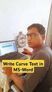 How to Write Curve Text in Word #shorts #curve
