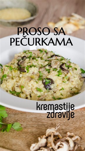 Danijela Birta Čkonjević 🌿 on Instagram: "JEDITE VIŠE PROSA!☺️ Ovaj recept je savršen dokaz da savršeni ukus ne mora da žrtvuje nutritivnu vrednost. Proso je zaboravljena pseudo- žitarica koja zaslužuje da se češće nađe na našem tanjiru. Zahvaljujući visokom sadržaju vlakana, magnezijuma i proteina, znatno je zdraviji izbor od belog pirinča. Pored prosa, srce ovog recepta je trio sušenih gljiva – šitake, lavlja griva i bukovača – one doprinose neverovatnoj dubini ukusa. Ja sam oh kupila u @metr