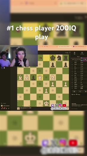FIRST PC CHESS GAME ON STREAM GOT THE W 🥷