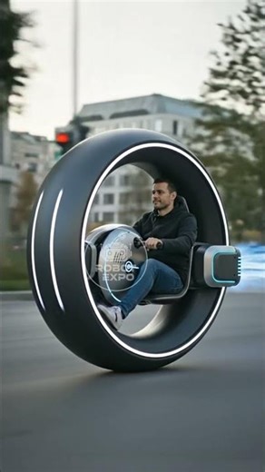 Mono Strahl — Germany’s Futuristic Mono-Wheel Hover Vehicle #RobotExpo #Mono #GermanyTech #MonoWheel