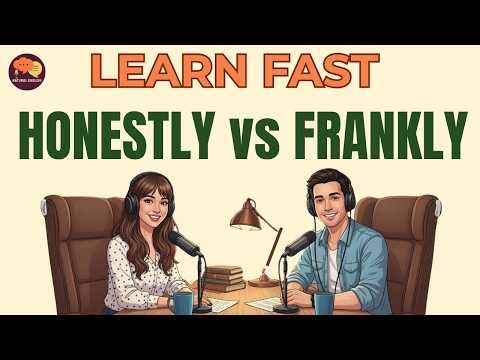 How to Use HONESTLY & FRANKLY | Learn English Fast | English Grammar