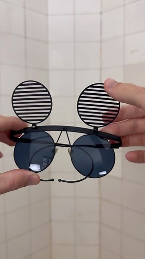 @constant_practice on Instagram: "1980s Issey Miyake Black Shutter Shades added to the website. NOW LIVE. LINK IN BIO. 轢 Famously worn in Pet Shop Boys “Suburbia” Music Video."