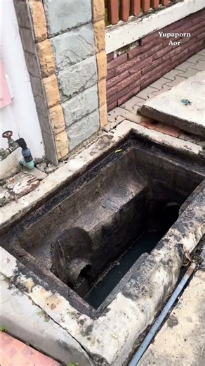 Wait, let me insert it first 🤣 Closing the manhole cover