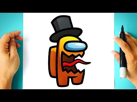 Como DESENHAR o IMPOSTOR do AMONG US - Como DIBUJAR a IMPOSTOR de AMONG US - Hide n Seek