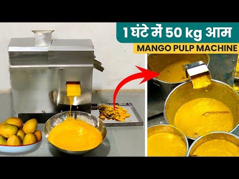 1 घंटे में 50 kg आम का पल्प निकाले | Mango Pulp Making Machine | Mango Juice Machine | Mango Pulp