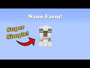 ✅ EASIEST Nano Farm Tutorial! | Minecraft Java 1.12.2!