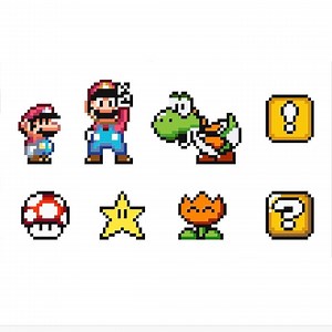 Super Mario World Selection - Cross Stitch Pattern PDF Instant Digital Download - Etsy