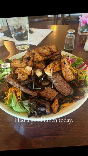One of the best hidden secrets in #argyle #tx #foodie This grilled chicken and steak salad was amazing. The owners of this place are super nice. I will come back.