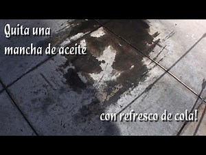 How to remove an oil stain with cola