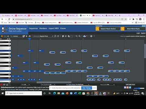 How I make my Sparta Remix Pitches, Chorus, and Percussion Patterns on Online Sequencer