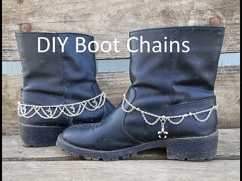 DIY Boot Chains Using Wish Jewelry Supplies