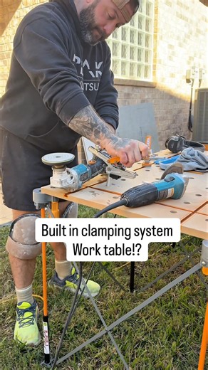 Work table with built in clamping system #diy #construction #tile #remodel #renovation