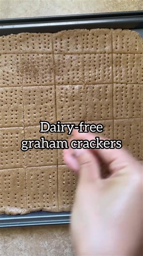 Vegan graham crackers #grahamcrackers #vegan #fyp #veganbaking #veganbakes
