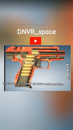 this is how a HI POINT C9 GUN works and fires #guns #gunsworks