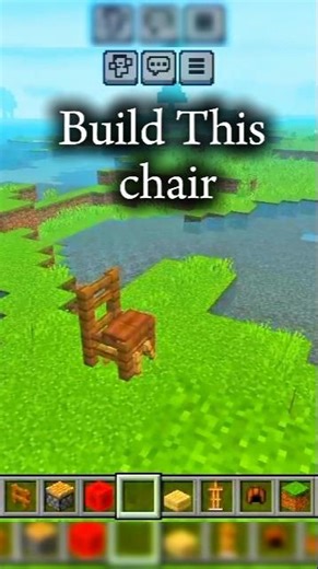 Build This 'Chair' in Minecraft || #minecraft #chair #build
