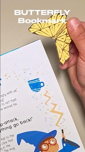 Easy Paper Origami Butterfly Bookmark | Quick Tutorial
