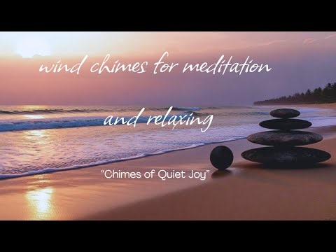 Relaxing windchimes, Peaceful Wind Chimes for meditation with rain music