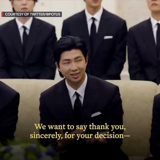 US President Biden's talk with BTS at the White House