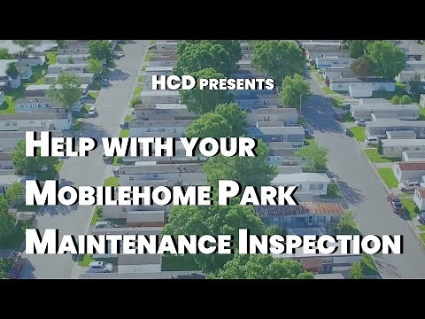 Help with Your Mobilehome Park Maintenance Inspection