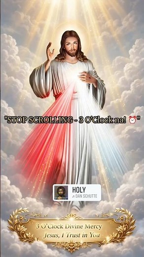 3 O'Clock Prayer 🙏 Jesus, I Trust in You | Divine Mercy Hour