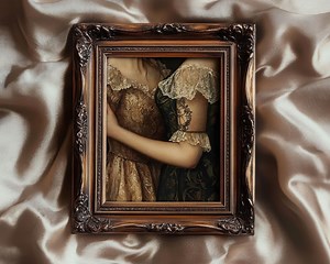 Victorian Lesbians Print Subtle Moody Sapphic Couple Wall Art, Vintage Style LGBTQ Print, Pride Wall Art, Elegant Women Art, Queer Art #16 - Etsy