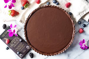 No Bake Chocolate Tart - vegan, gluten free, paleo » LeelaLicious