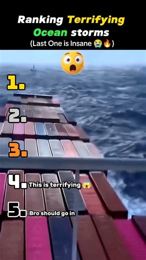 Ranking the most terrifying ocean storms 😱💀