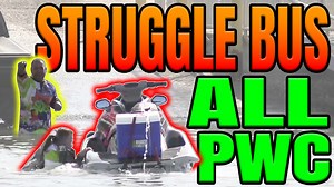 This looks like someone gave their Sims a jet ski and trailer and then just left them to their own devices. The minds of the PWC/Jet ski operators baffle me. #boatramps #boatrampshenanigans | Credit Card Captain