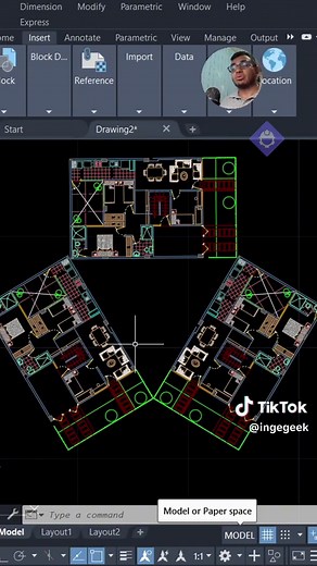 “Cambia” tus coordenadas locales en globales a tu gusto con UCS #autocad #autocadtip #autocad2d