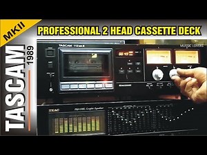 TASCAM 112 MKII PROFESSIONAL 2 HEAD CASSETTE TAPE DECK & RECORDER 1989