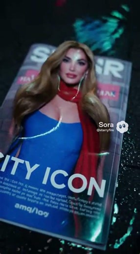 Magazine Woman Brought to Life By An Alien 4 #sora #sora2