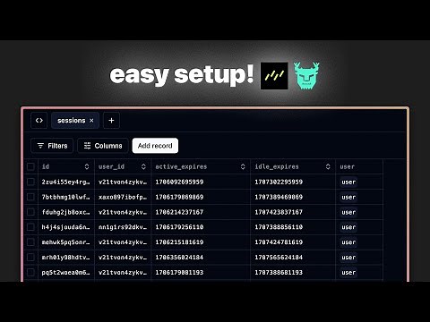 easy database setup with Drizzle, Turso and SvelteKit!