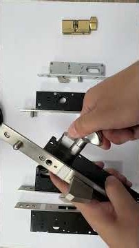 Sliding door mortise hook lock hardware kit.