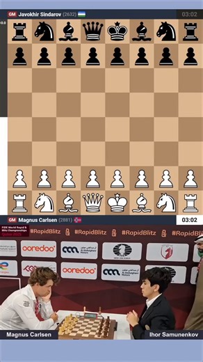 Magnus Carlsen vs. Javokhir SindarovClash of the Titans 🤯🔥