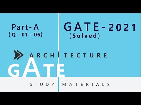 Gate 2021 Architecture previous year question paper Solution__(Part-A)