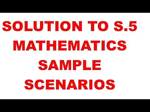 MARKING GUIDE FOR NEW "A" LEVEL MATHEMATICS SCENARIO SAMPLE PAPER NEW CURRICULUM