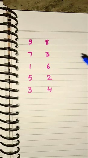 draw a numbers 1 to 10 #shorts #numbers