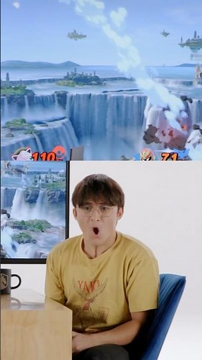 Michael Reeves vs. HBOX for a brand new monitor #shorts #michaelreeves #smashbros