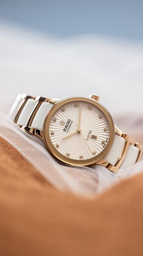 The latest Rado Centrix brings a softer, more sensuous design that whispers of dunes and desert memories. The softer, rounded sapphire crystal is bonded flush with the rose-gold-coloured case. With its high-tech ceramic inserts, the bracelet is light and incredibly resistant. Feel the refinement of the new Centrix at ALL WATCHES today. Receive an exclusive Rado scented candle with purchase of any Centrix series watch. While stocks last. #AllWatches #AllWatchesAlwaysWithYou #Rado #RadoWatch #Rado