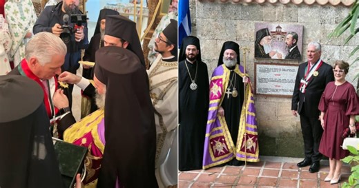 Díaz-Canel awarded by the Greek Orthodox Church: Why?
