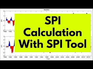 SPI Calculation using SPI Tool | Standardized Precipitation Index | SPI | DieFarbe