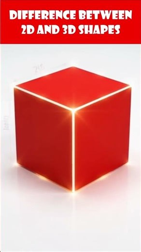 Difference Between 2D and 3D Shapes #shapes #shorts #mankindtechno