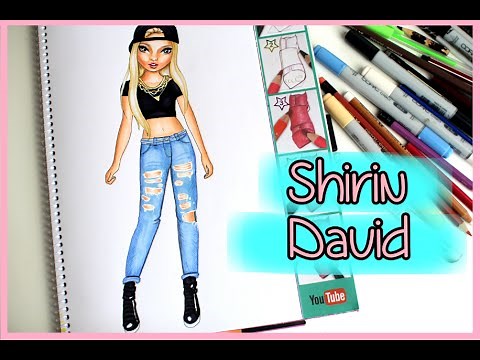 Topmodel Malbuch | How to draw | Shirin David malen | Copics || Foxy Draws