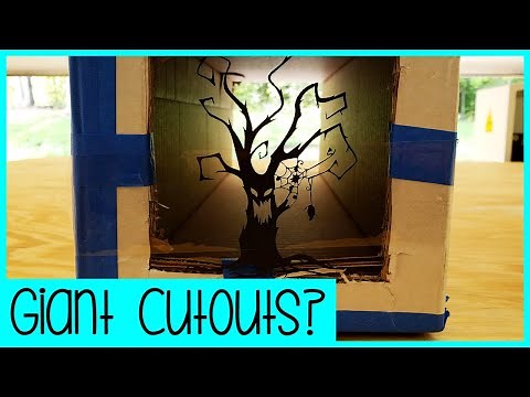 Easy DIY Halloween Wood Cutouts | Front Porch Silhouettes using a DIY Projector