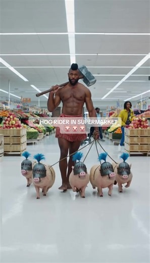 Hog Rider in Supermarket Memes