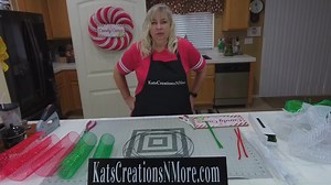 16K views · 417 reactions | Come learn how to make an adorable Peppermint Candy Wreath that is perfect for your front door or add a stick, cover it with plastic and you have an adorable outside candy for your exterior home decor. | Kat's Creations | Facebook