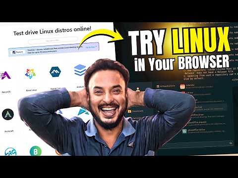 Try Any LINUX DISTRO from your Browser - NO Installation and No VM