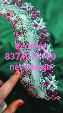 to order #8374072190#neck design computer embroidery work